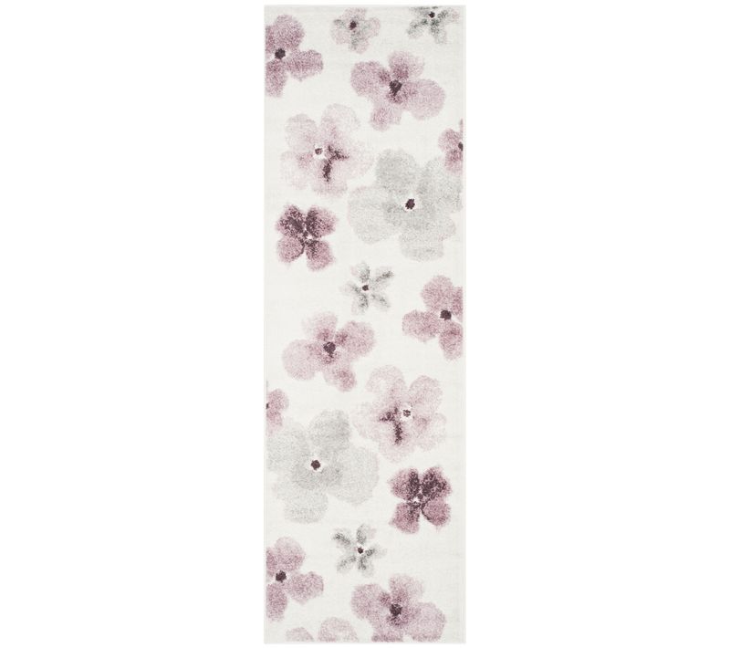 Tapis Adirondack 76 X 244 Cm Contemporain Ashlyn Blanc