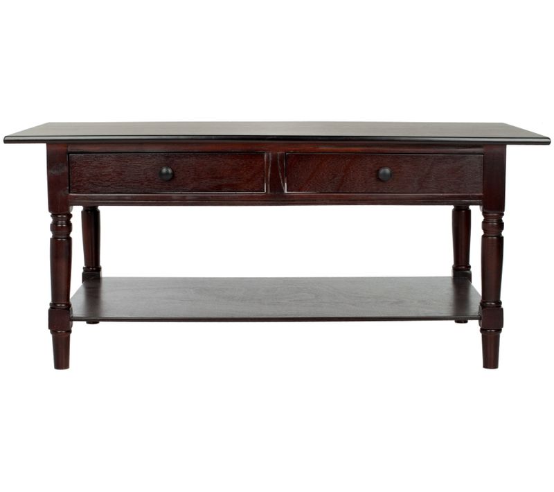 Table Basse Marybelle Rouge Bois De Pin 106 X 55 X 47