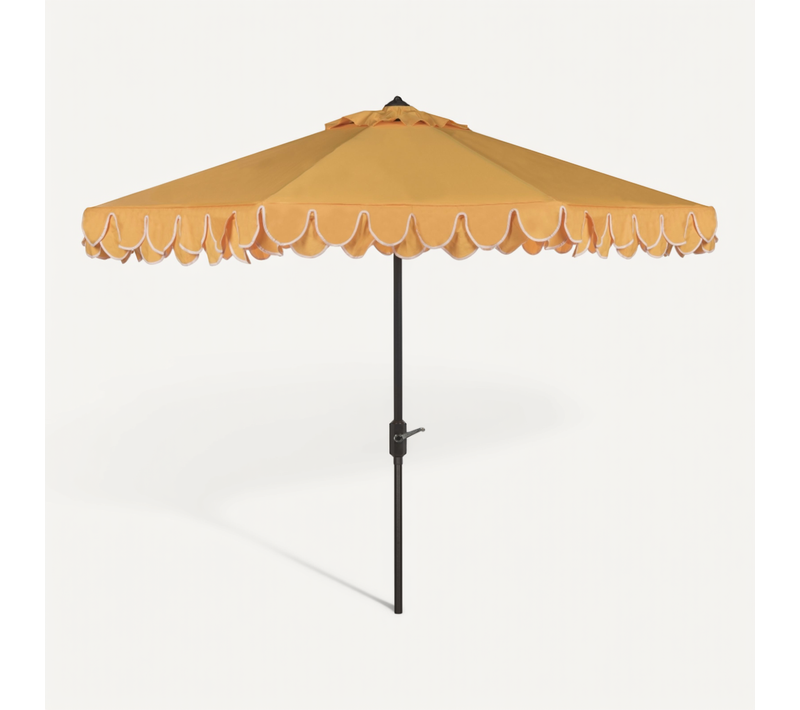 Parasol Littoral Valance Jaune/blanc Metal 255 X 255 X 250