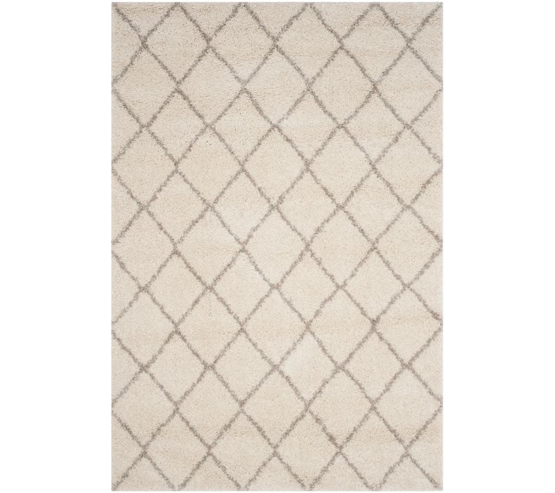 Tapis Arizona à Poils Longs 91 X 152 Cm Shag Farleigh Beige