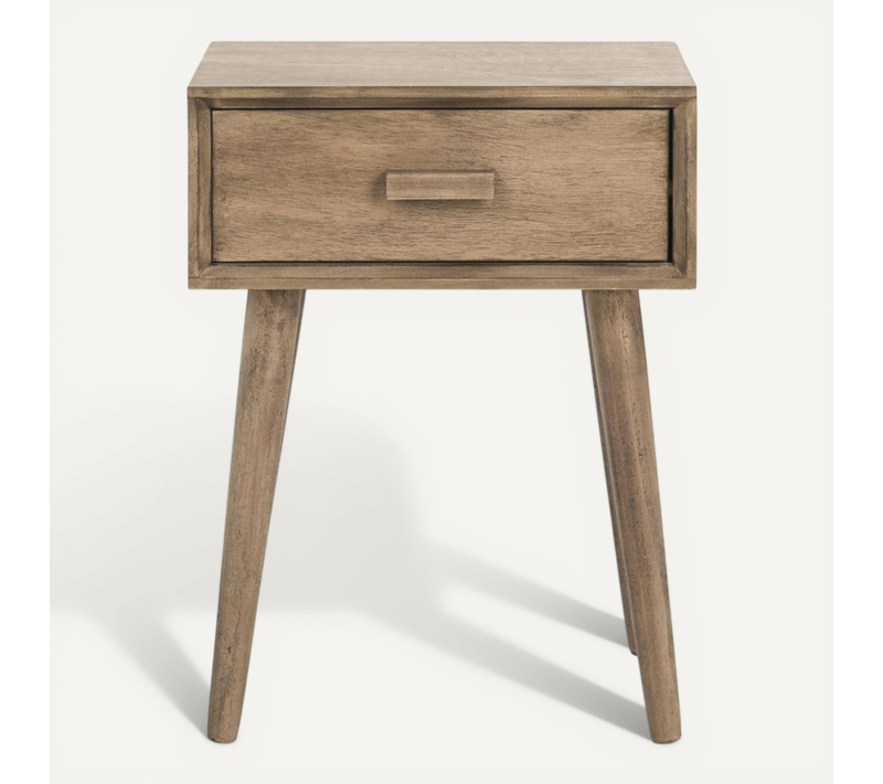 Table D'appoint Lyle Marron Bois De Pin 40 X 30 X 53 Cm
