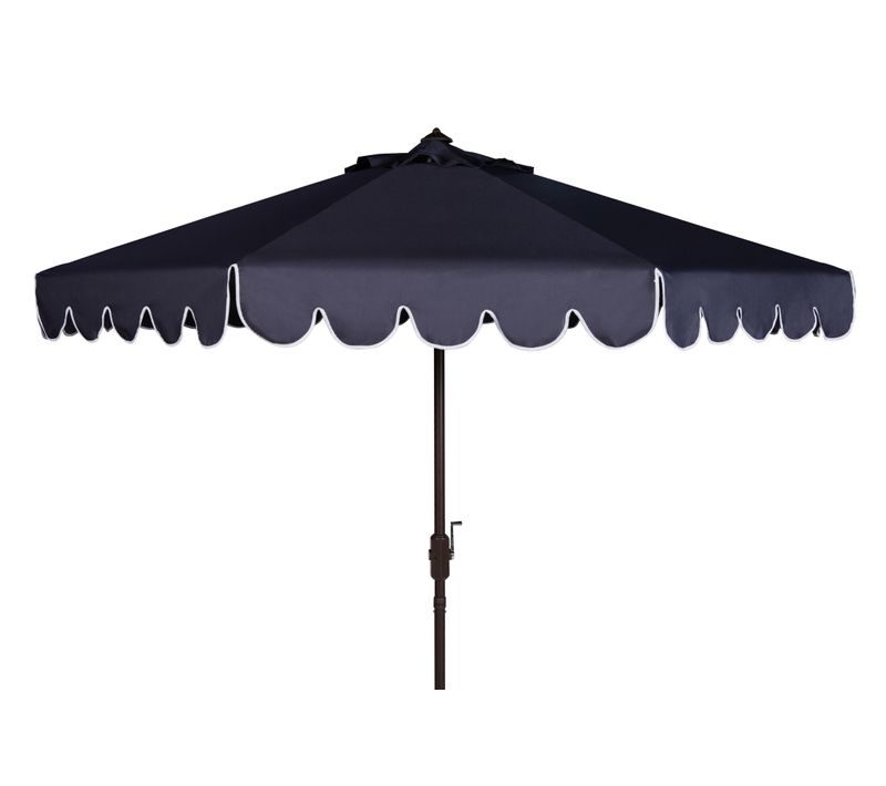 Parasol Dorinda Marine/blanc Metal 256 X 256 X 251 Cm