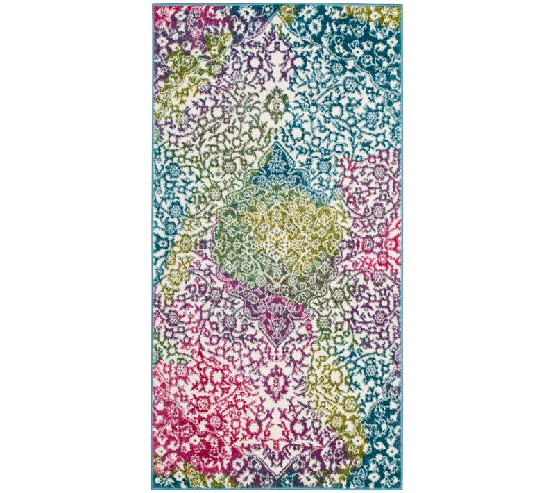 Tapis Aquarelle 122 X 183 Cm Abstrait Trinity Rose