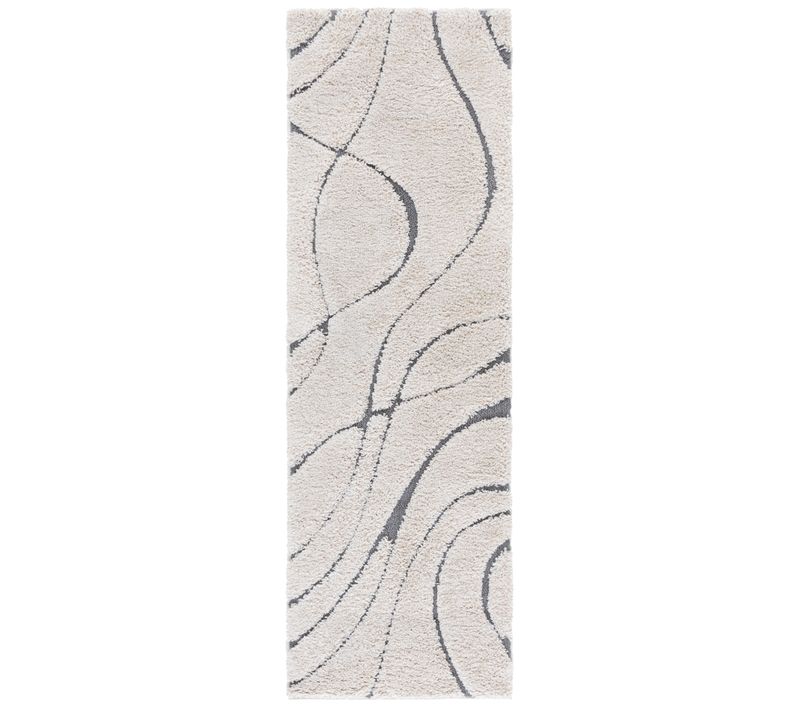 Tapis Floride Shag 69 X 213 Cm Shag Milani Gris