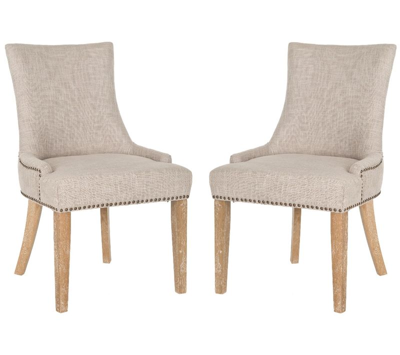 Chaises De Salle à Manger Marcelina Lot De 2 Gris Bois De Bouleau