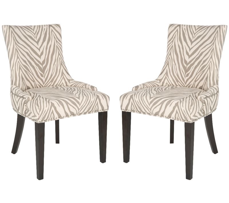 Chaises De Salle à Manger Marcelina Lot De 2 Gris Bois De Bouleau