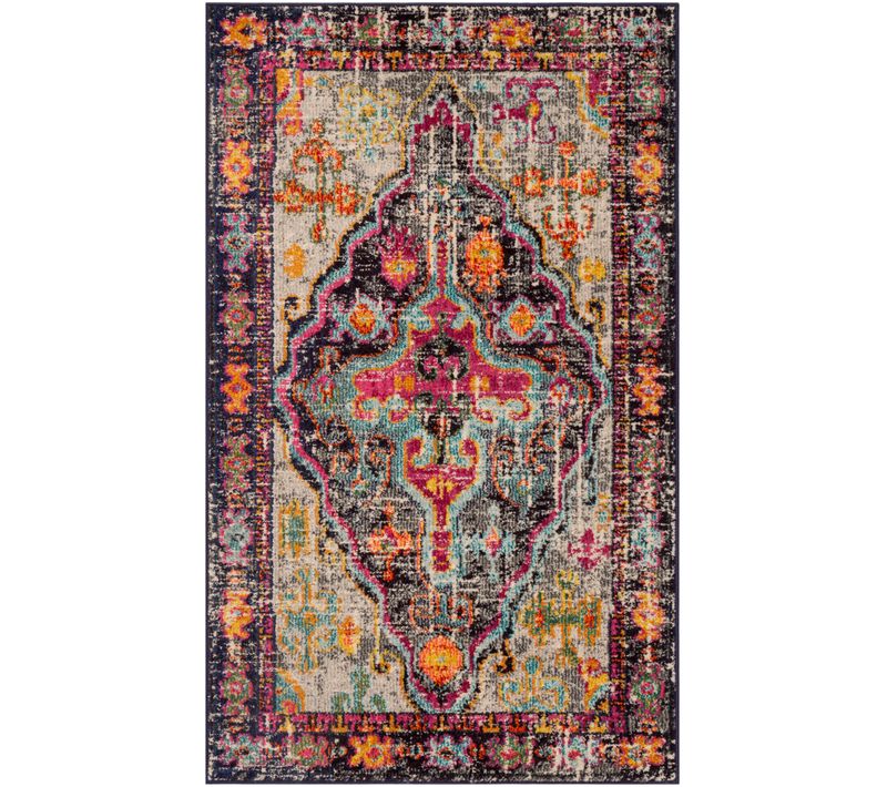 Tapis Monaco 122 X 170 Cm Bohème Chic Sonia Gris