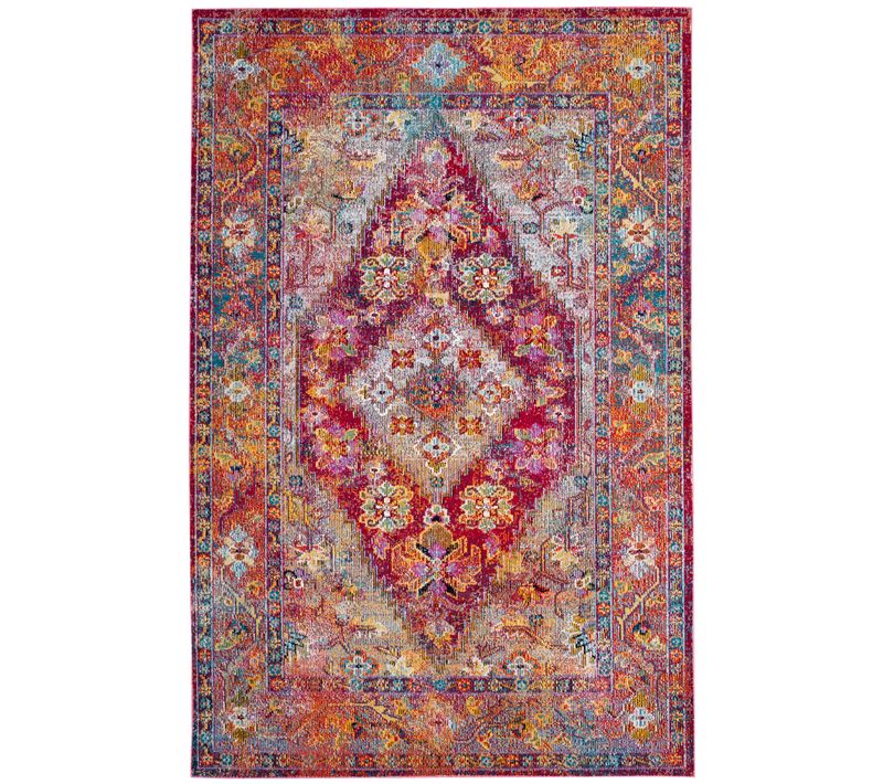 Tapis Transparent 201 X 279 Cm De Transition Daevon Bleu