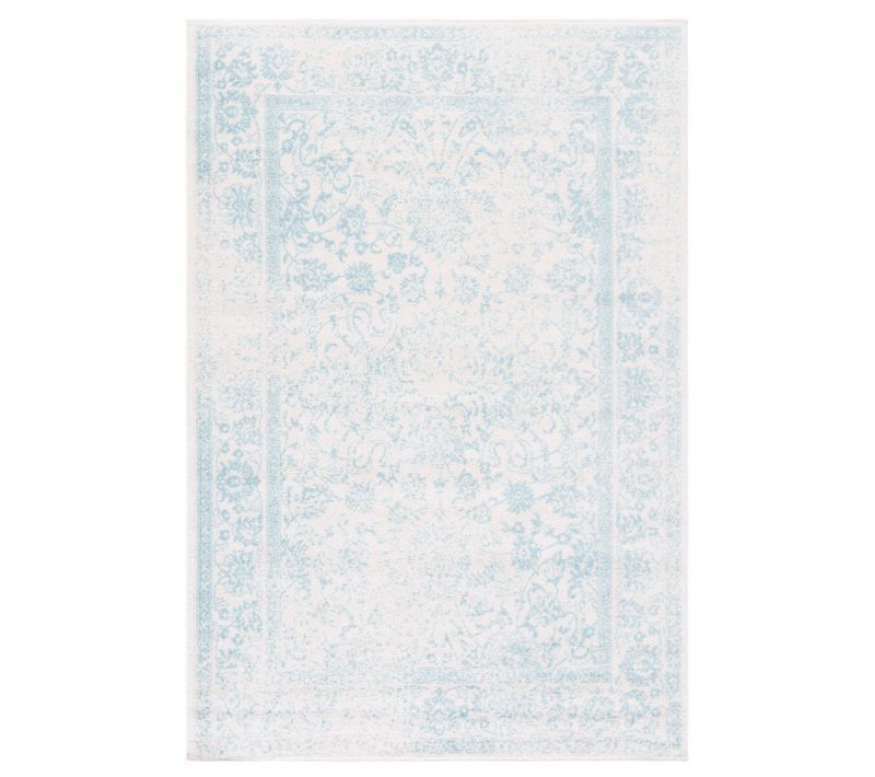 Tapis Adirondack 122 X 183 Cm Vintage Patiné Lucinda Bleu