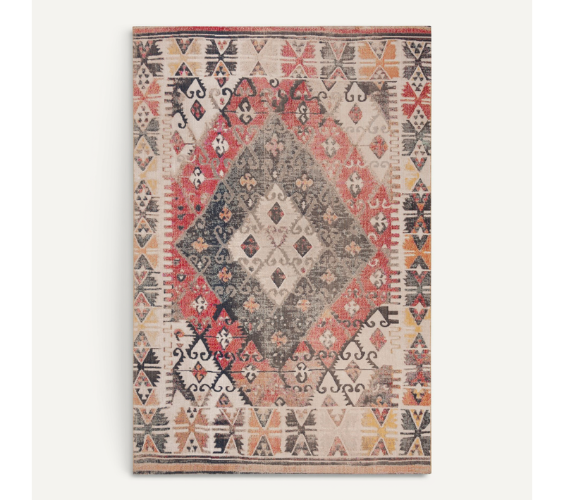 Tapis Montage 152 X 244 Cm Lumineux Et Moderne Lattice Marron