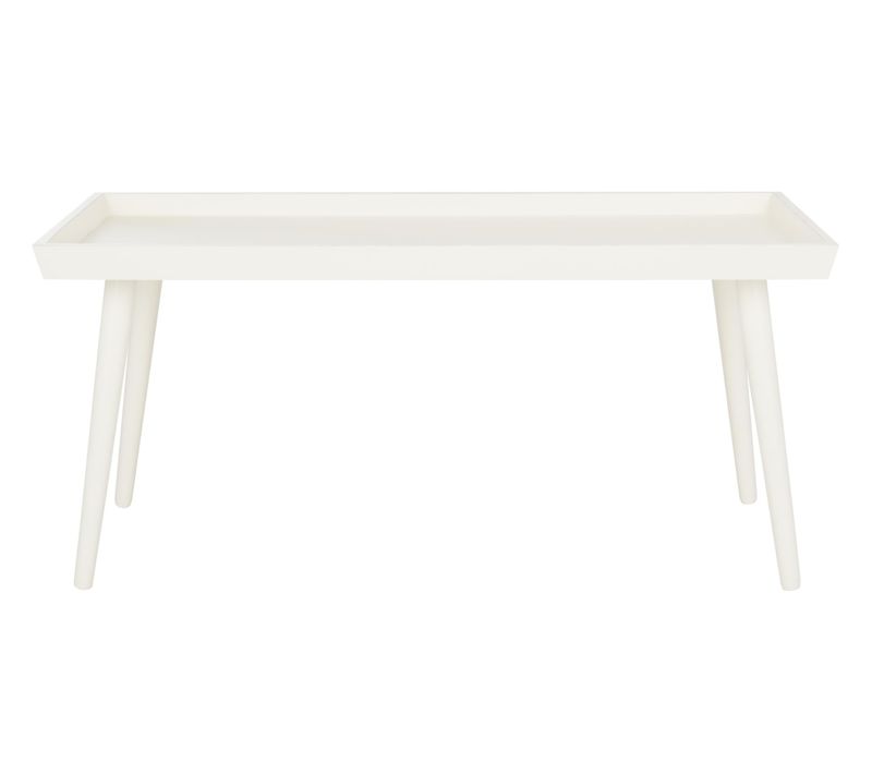 Tables Basses Evia Blanc Bois De Pin 106 X 55 X 48 Cm