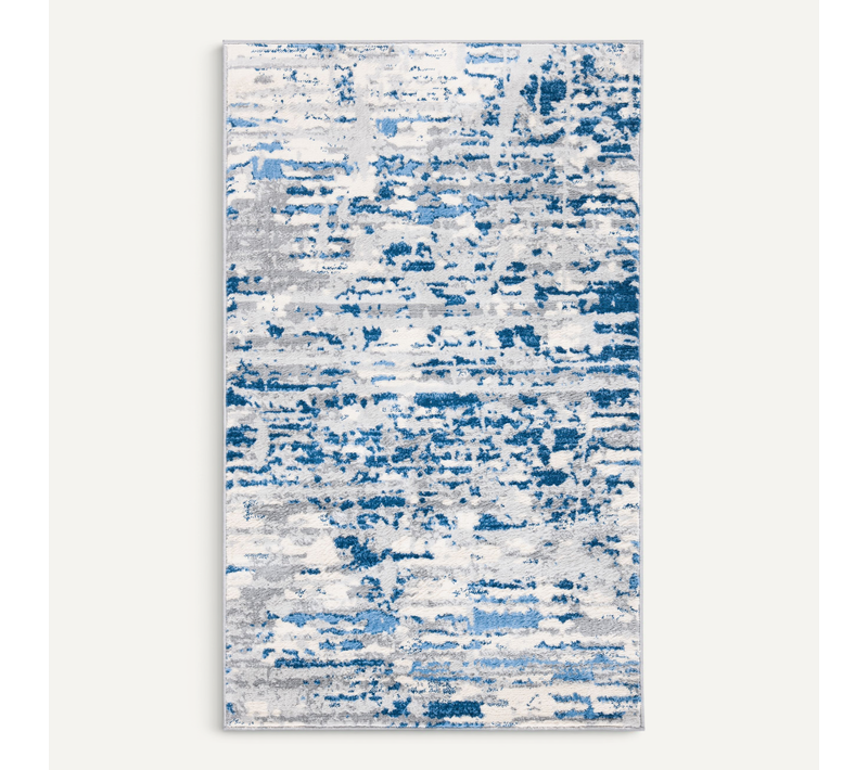 Tapis Jaspe 122 X 183 Cm Contemporain Jassi Neutre/bleu