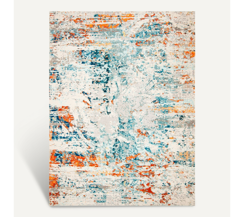 Tapis Madison 244 X 305 Cm Contemporain Mansie Crème / Orange