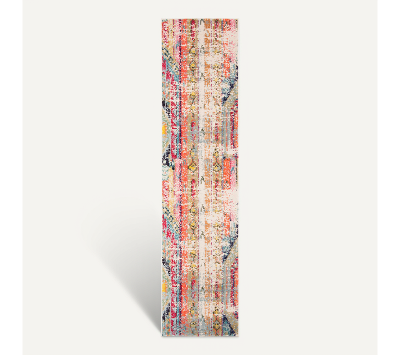 Tapis Madison 66 X 183 Cm Contemporain Emilia Bleu / Orange