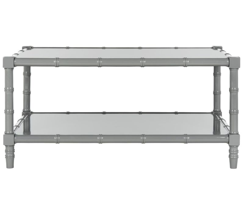 Tables Basses Yvonne Gris Bois Embouti 99 X 60 X 48 Cm