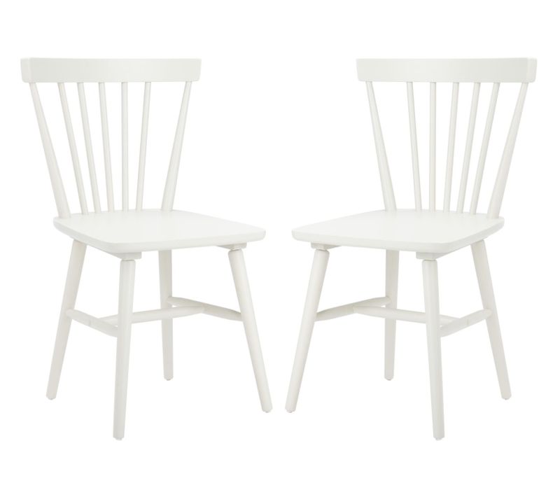 Chaises De Salle à Manger Winona Lot De 2 Blanc Bois D'hevea