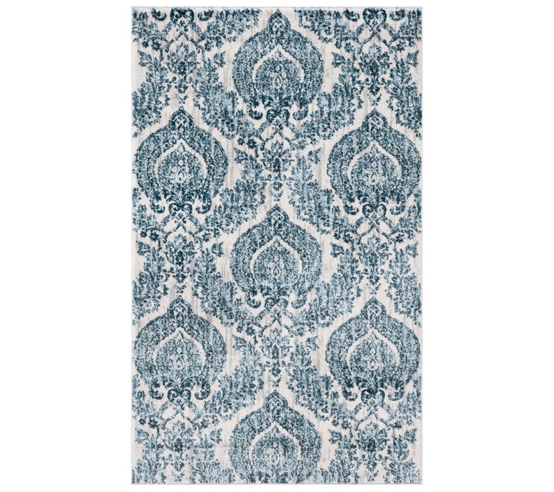 Tapis Isabelle 91 X 152 Cm De Transition Lorelei Bleu