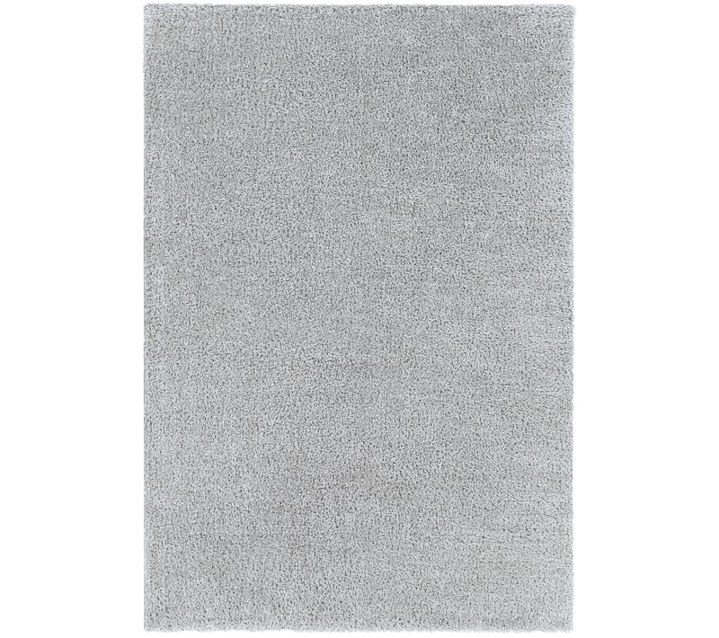 Tapis Shaggy Uni Gris Clair 160x213 Cm Claire
