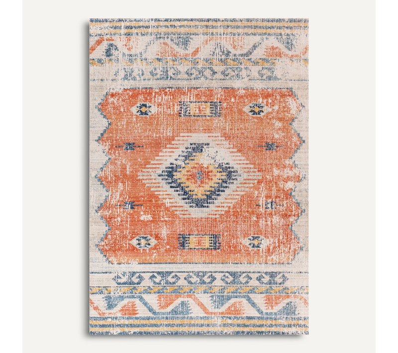 Tapis D'extérieur/intérieur Rouge/bleu 120x170 Cm Nawel