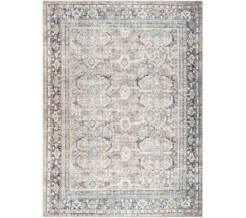 Becki Owens X Livabliss Tapis Vintage Lavable Beige/vert 200x275 Darling