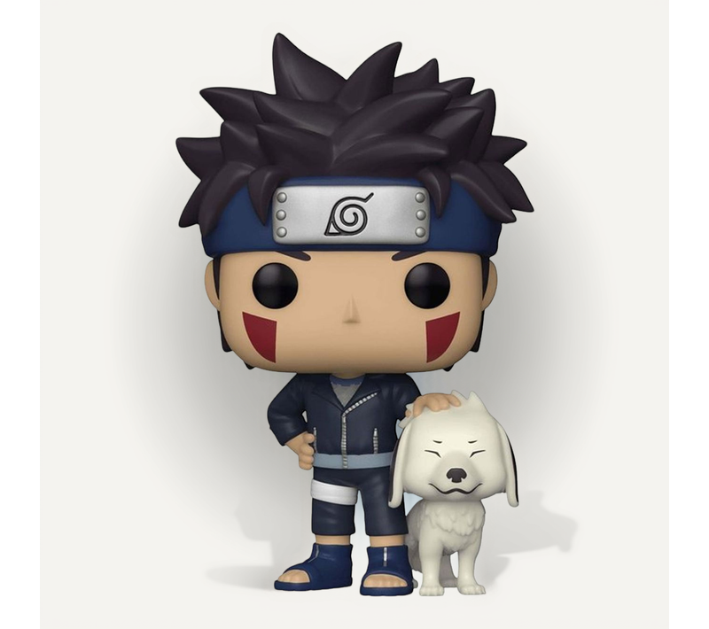 Figurine Kiba Avec Akamaru - Naruto Shippuden, Vinyle 17 Cm (n°1194)