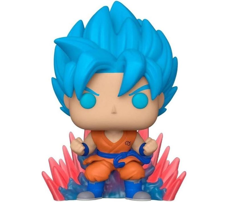 Goku Ssgss (kaio-ken X20) - Figurine Vinyl De Collection 10 Cm, Boîte Vitrée