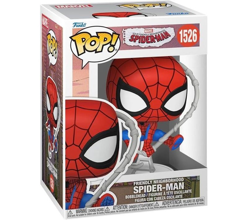 Figurine Pop! Spider-man (final Suit) - 10 Cm, Bobble-head Pvc
