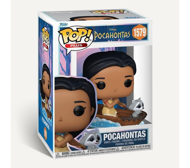 Figurine Pop Plus Pocahontas 30e Anniversaire - 17 Cm, Meeko En Canoë