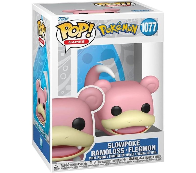 Figurine Pop Games Pokémon 1077 Slowpoke (ramoloss) - Vinyle 6,6 Cm