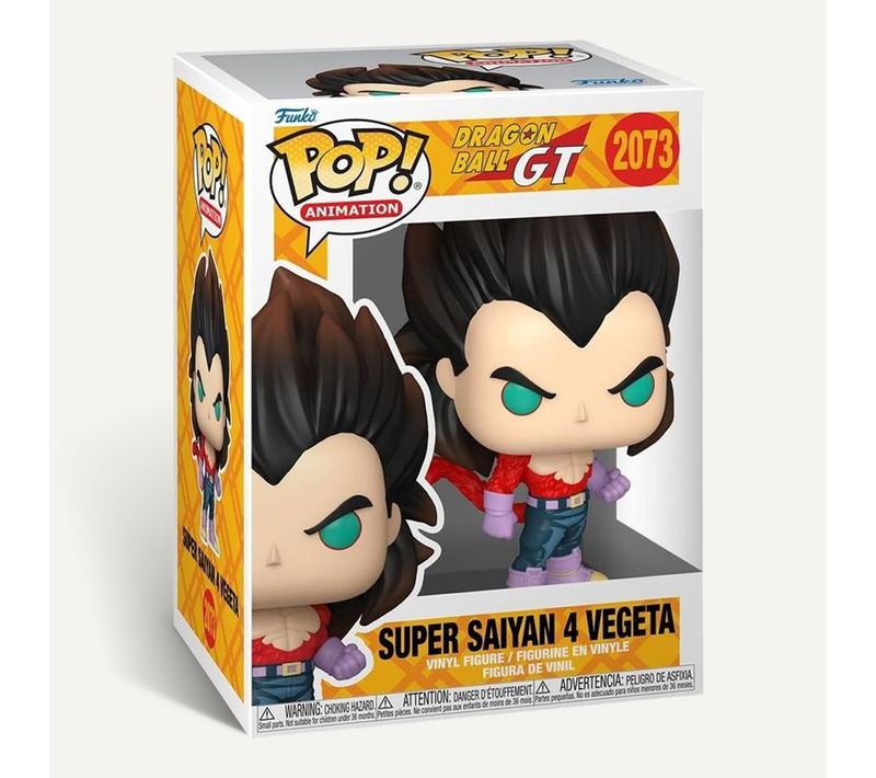 Figurine Pop Animation 2073 - Vegeta (super Saiyan 4) 9 Cm Vinyle