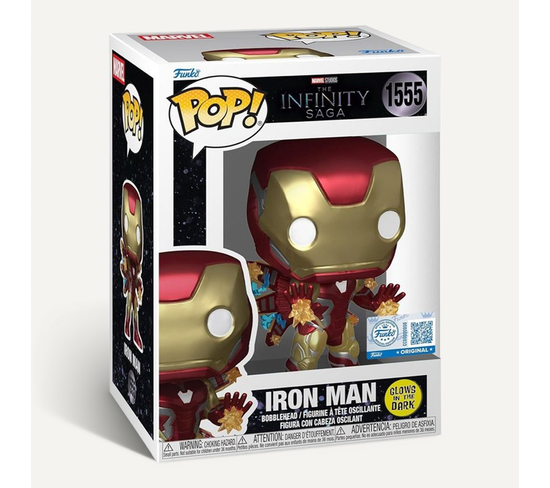 Figurine Vinyle Iron Man Pop Plus (infinity Saga - Endgame) Phosphorescente