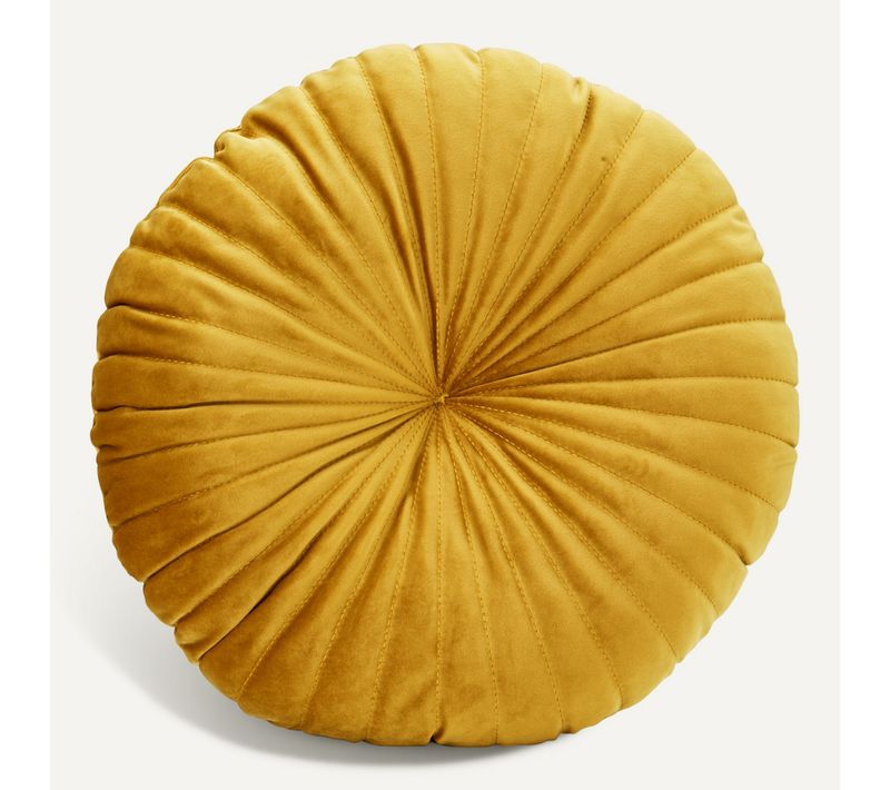 Coussin D.40 cm TEDDY Moutarde
