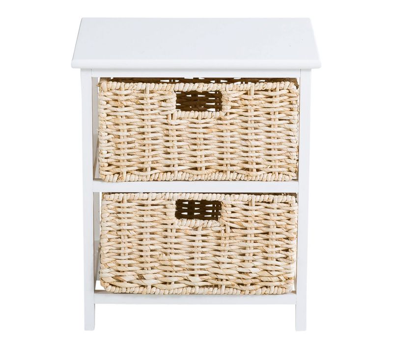 Chevet 2 tiroirs NATURA KD 2 Blanc