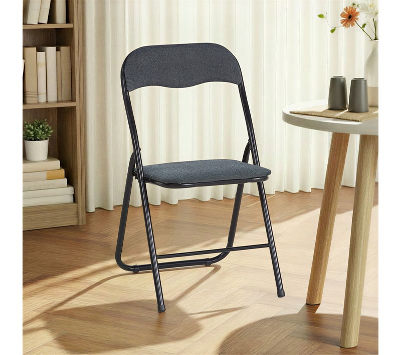 Chaise pliante TWEED Noir