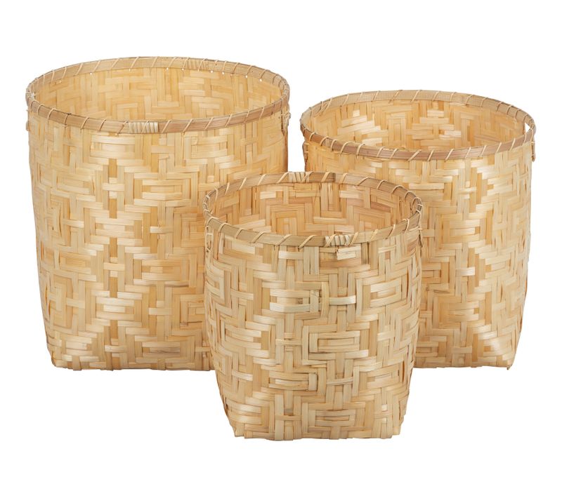 Paniers set de 3 MONG naturel