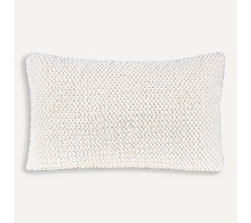Coussin 30x50 cm BLANC NATURE Blanc