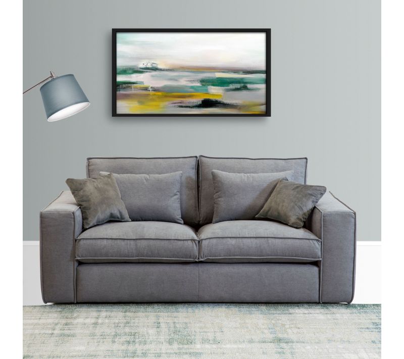 Canapé 2 places Fixe CLOUD BUT Gris L204 x P110 x H90 cm Réf. BUT-2099901465627
