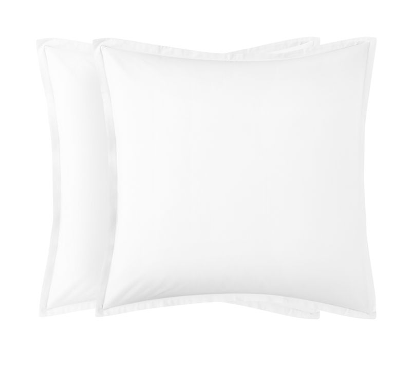 2 taies d'oreillers 63x63 cm DREAMEA CAMILLE