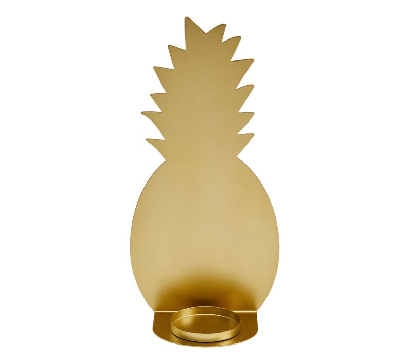 Photophore murale H35 cm ANANAS Doré