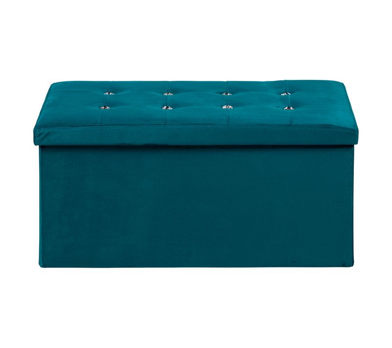 Banc coffre L. 76 - H 38 cm DIAMANT Bleu