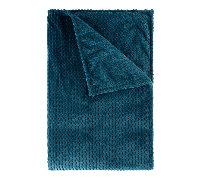 Plaid 130x170 cm ZIGGY bleu