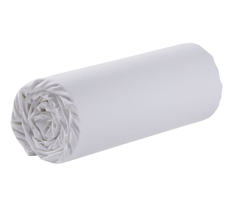 Drap housse blanc 160X200 cm DREAMEA Victor