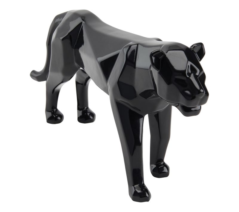 Statue L33 cm PANTHERE Noir
