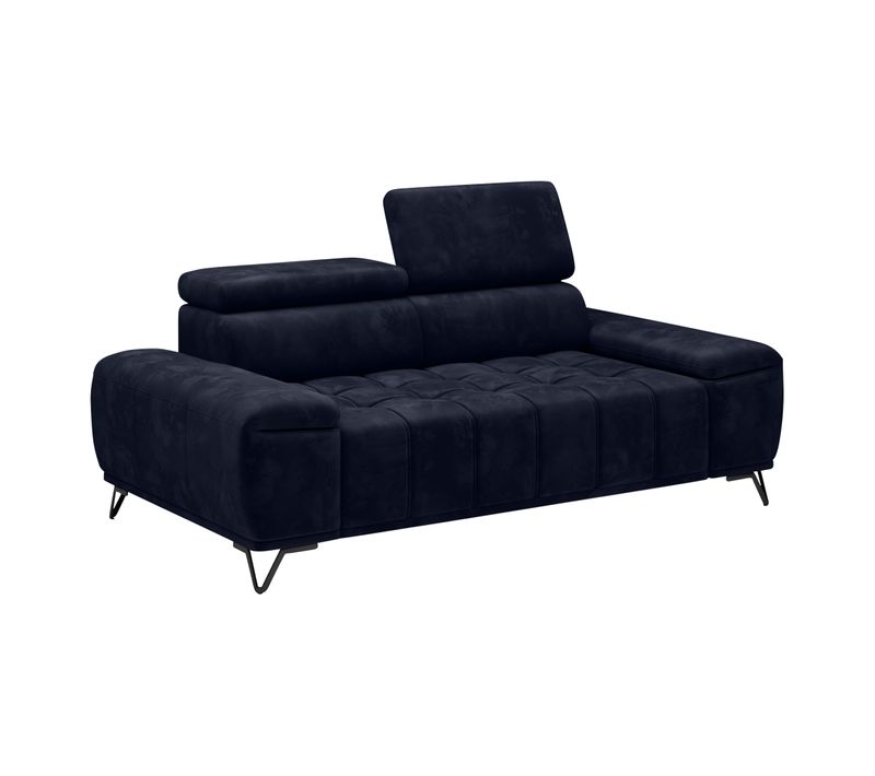 Canapé 2 places fixe PALLADIO tissu monolith marine 79