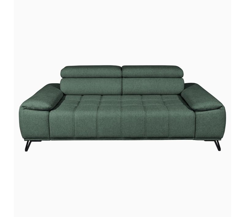 Canapé 3 places fixe PALLADIO tissu polaris vert kaki