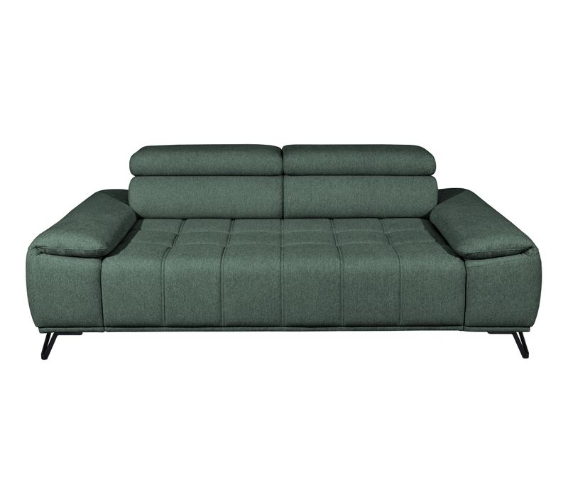 Canapé 3 places relax PALLADIO tissu Polaris vert kaki