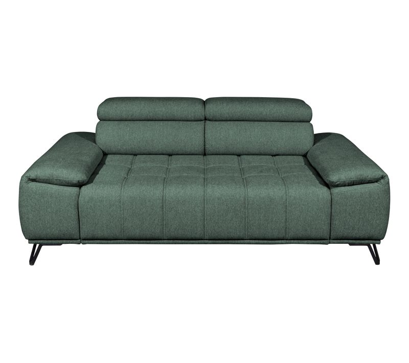 Canapé 2 places fixe PALLADIO tissu Polaris vert kaki