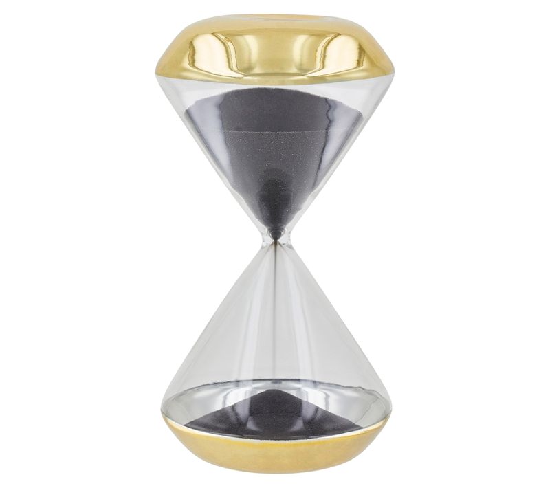 Sablier H. 15 cm UNDY Doré et noir