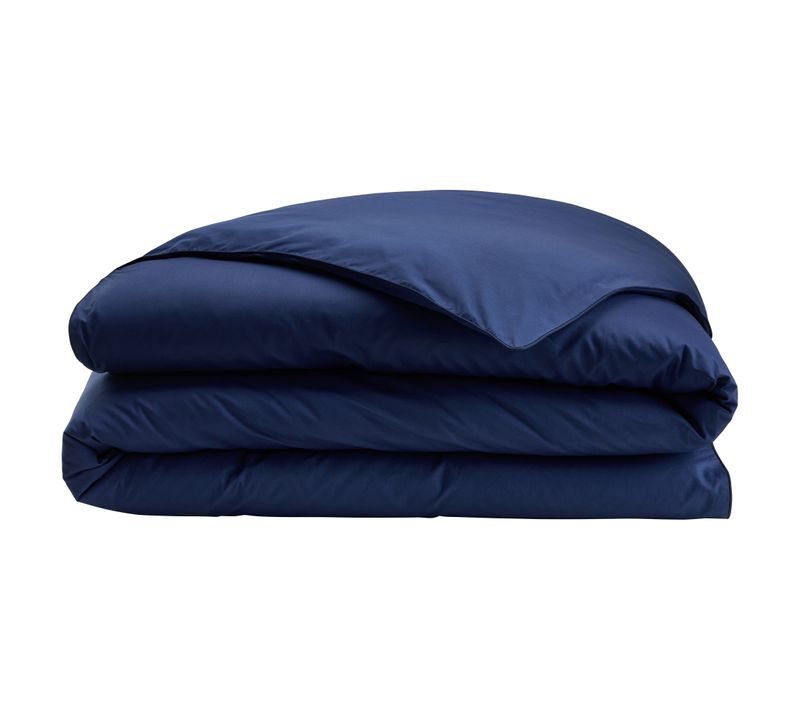 Housse de couette 240x220 cm DREAMEA PERCALE BLEU