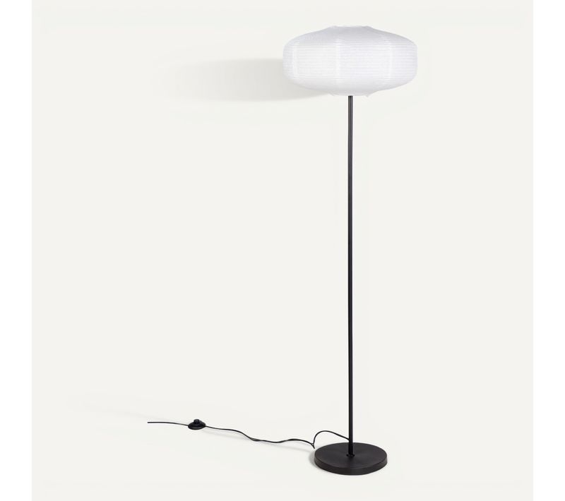 Lampadaire H. 150 cm KIKO Noir et blanc